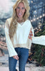 Streetwise V-Neck Long Sleeve Plaid Top | POL** - Final Sale