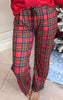 Red Tartan Classic Pajama Pant Set by Salty Wave (TOP & BOTTOM) **DEAL-FINAL SALE