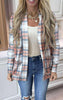 Forever Favorite Plaid Cardigan in Orange Blue Cream #4 | Salty Wave *DEAL-FINAL SALE