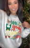 OMG Santa I know Him Graphic Crewneck Sweatshirt