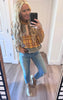 Washed Plaid Mix Patchwork Top - Final Sale