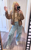 Light Denim Washed Baggy Jeans | OLI & HALI - Final Sale