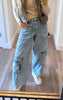 Light Denim Washed Baggy Jeans | OLI & HALI - Final Sale