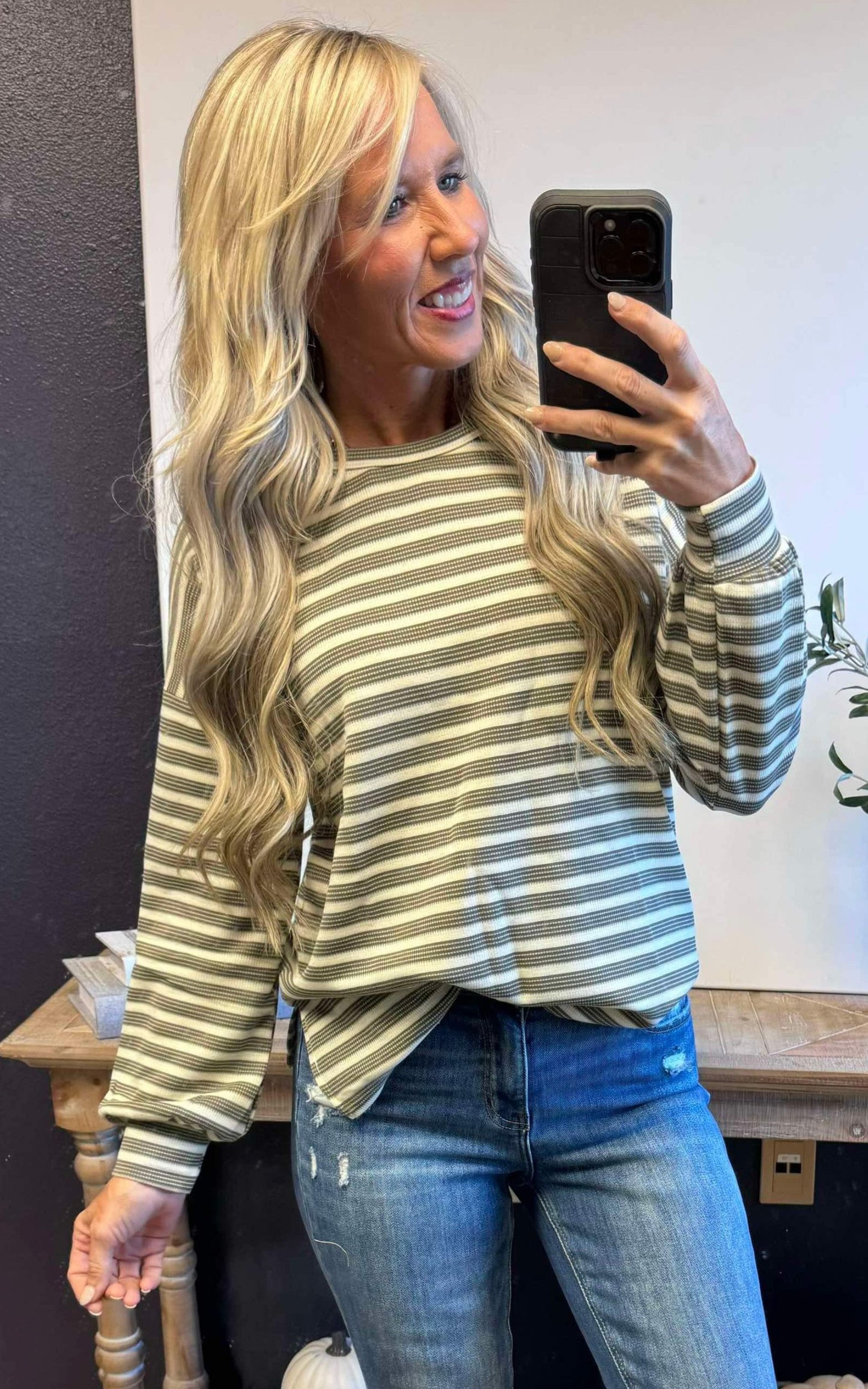 Don't Miss Me Too Much Stripe Top