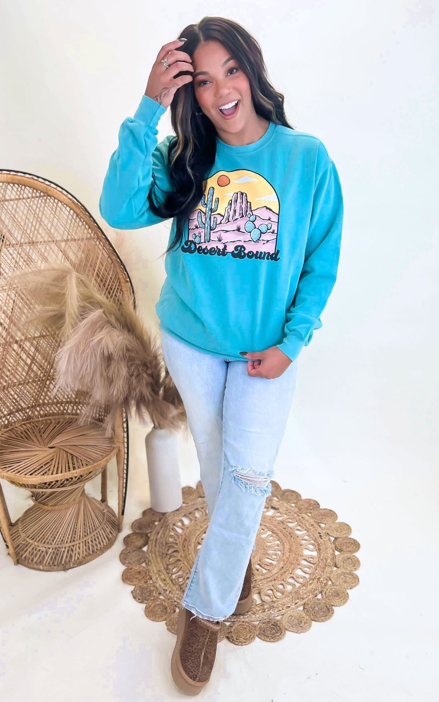 Desert Bound Garment Dyed Sweatshirt | Comfort Colors