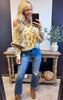 Leopard Off Shoulder Sweater Top