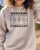 Weekend Forecast Sand Crewneck Graphic Sweatshirt