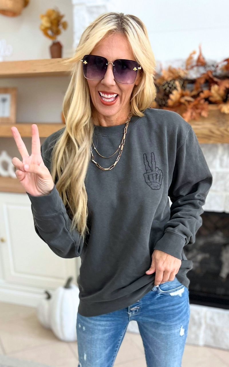 Have the Day You Deserve Graphic Sweatshirt**