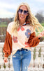 The Jackie Floral Mock Neck Sweater