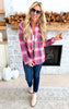 Fall Harvest Jacquard Plaid Shacket - Magenta - Final Sale