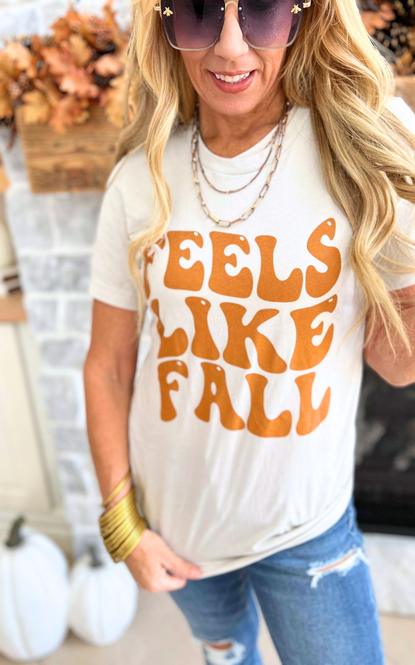 Feels Like Fall Graphic T-Shirt** - Final Sale