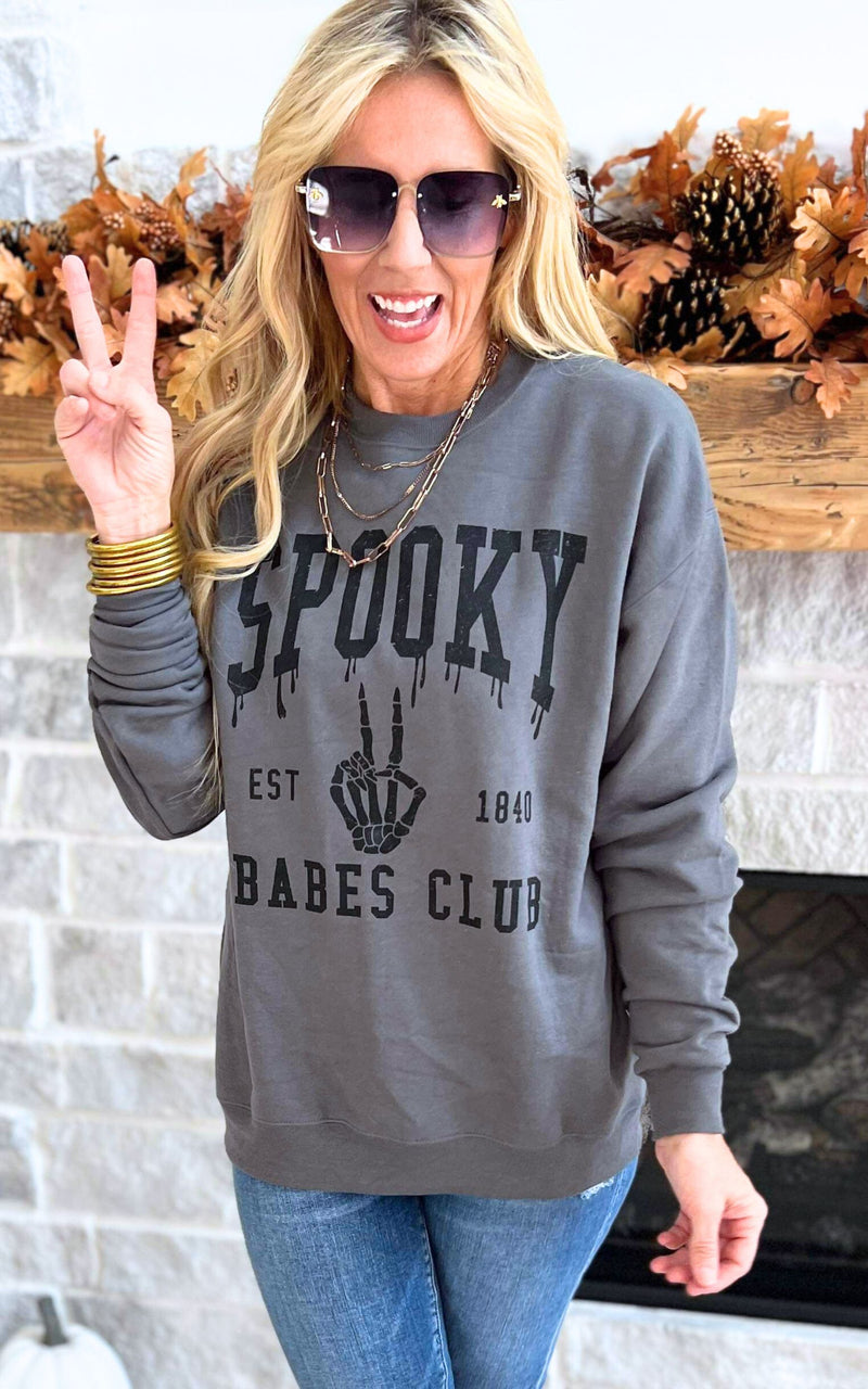 Spooky Babes Club Sweatshirt** - Final Sale