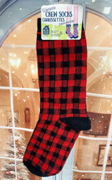Buffalo Plaid Women's Crew Socks