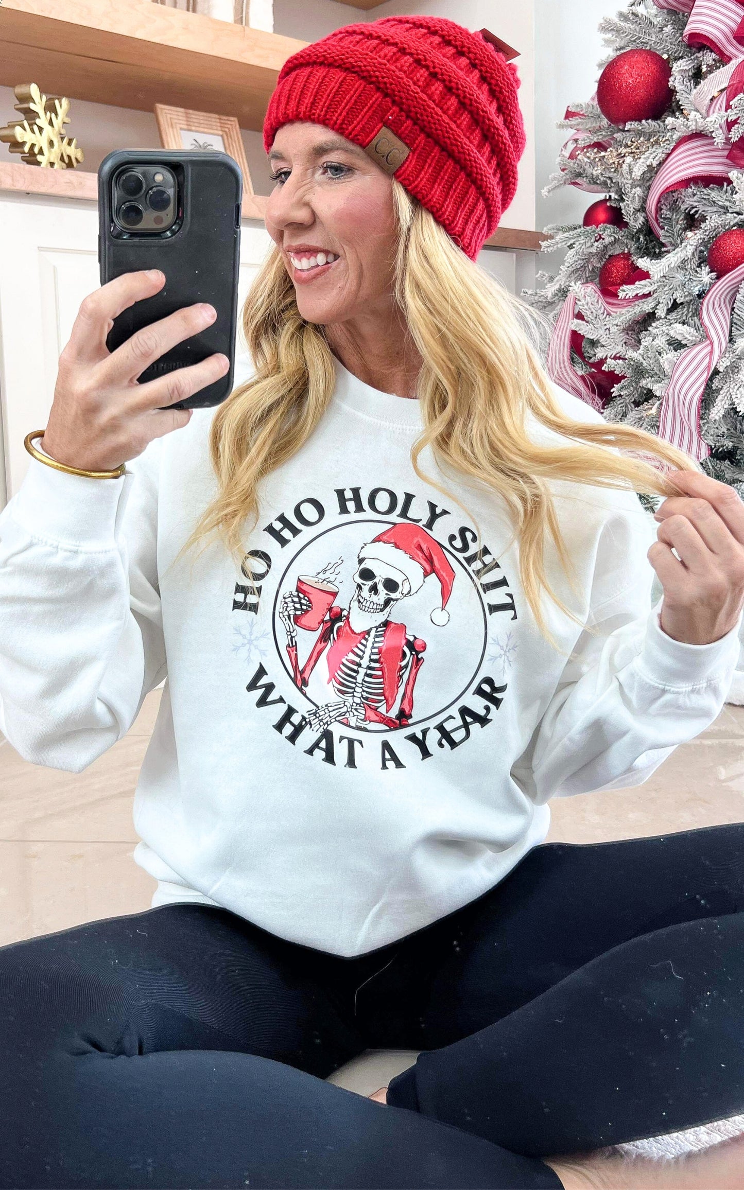 Ho Ho Holy Shit Crewneck Sweatshirt**