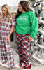 Prancers Plaid Hello Mello Holiday Pajama Pants - Final Sale