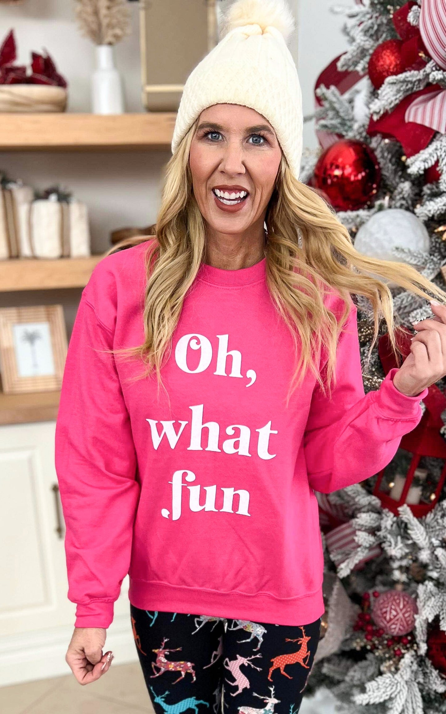 Oh What Fun Crewneck Sweatshirt**