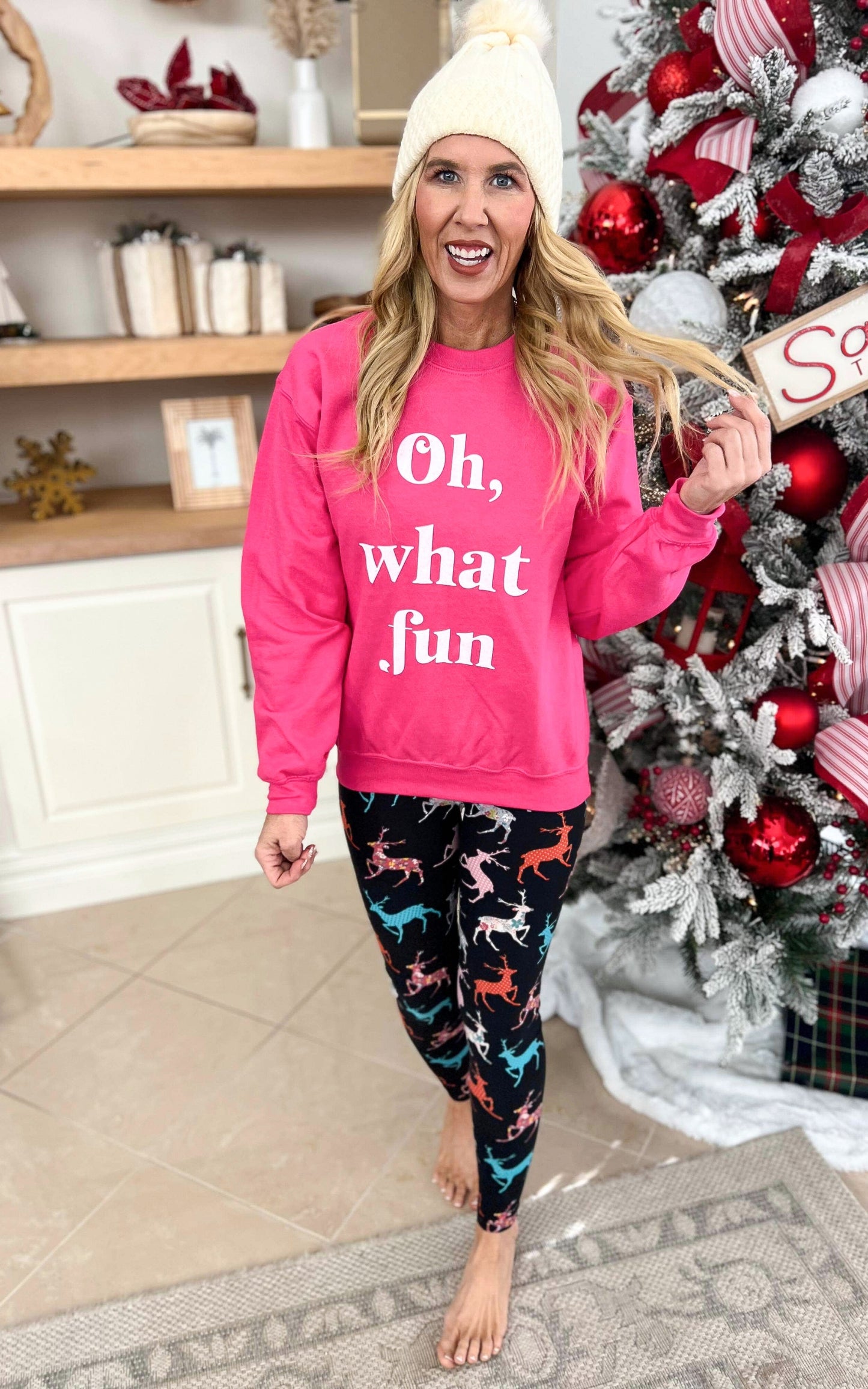 Oh What Fun Crewneck Sweatshirt**