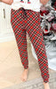 Red Black Plaid Butter Soft Joggers