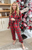 Red Checkered Pajamas Set