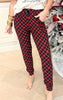 Red Tartan Plaid Buttery Soft Joggers