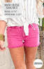 Mid Rise Acid Wash Frayed Cutoff Denim Shorts | Zenana (Part 2) - Final Sale