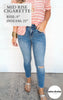 Mid Rise Cigarette Crop Denim Jeans | Mica