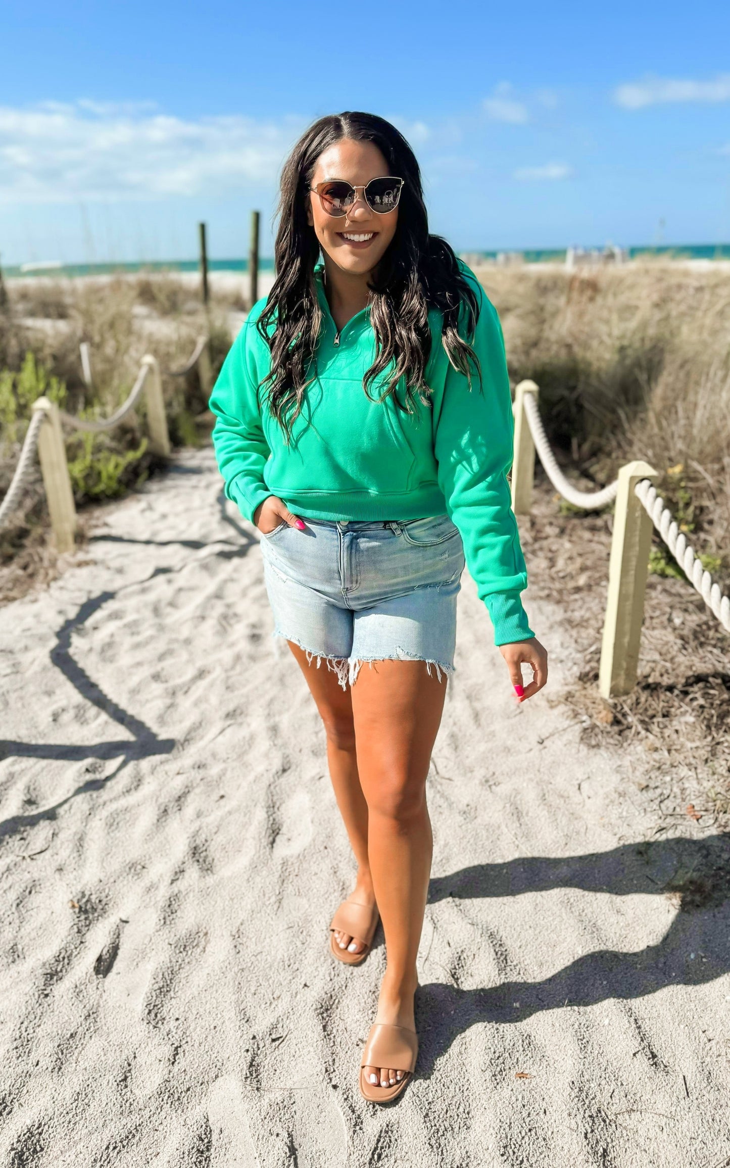 The Ava Everyday Teal Hoodie by Salty Wave