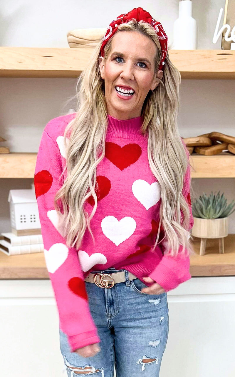 Be Bold Heart Sweater
