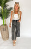 Washed Double Gauze Elastic Waist Pants