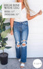 High Rise Distressed Loose Fit Straight Leg Jeans | Risen - Final Sale