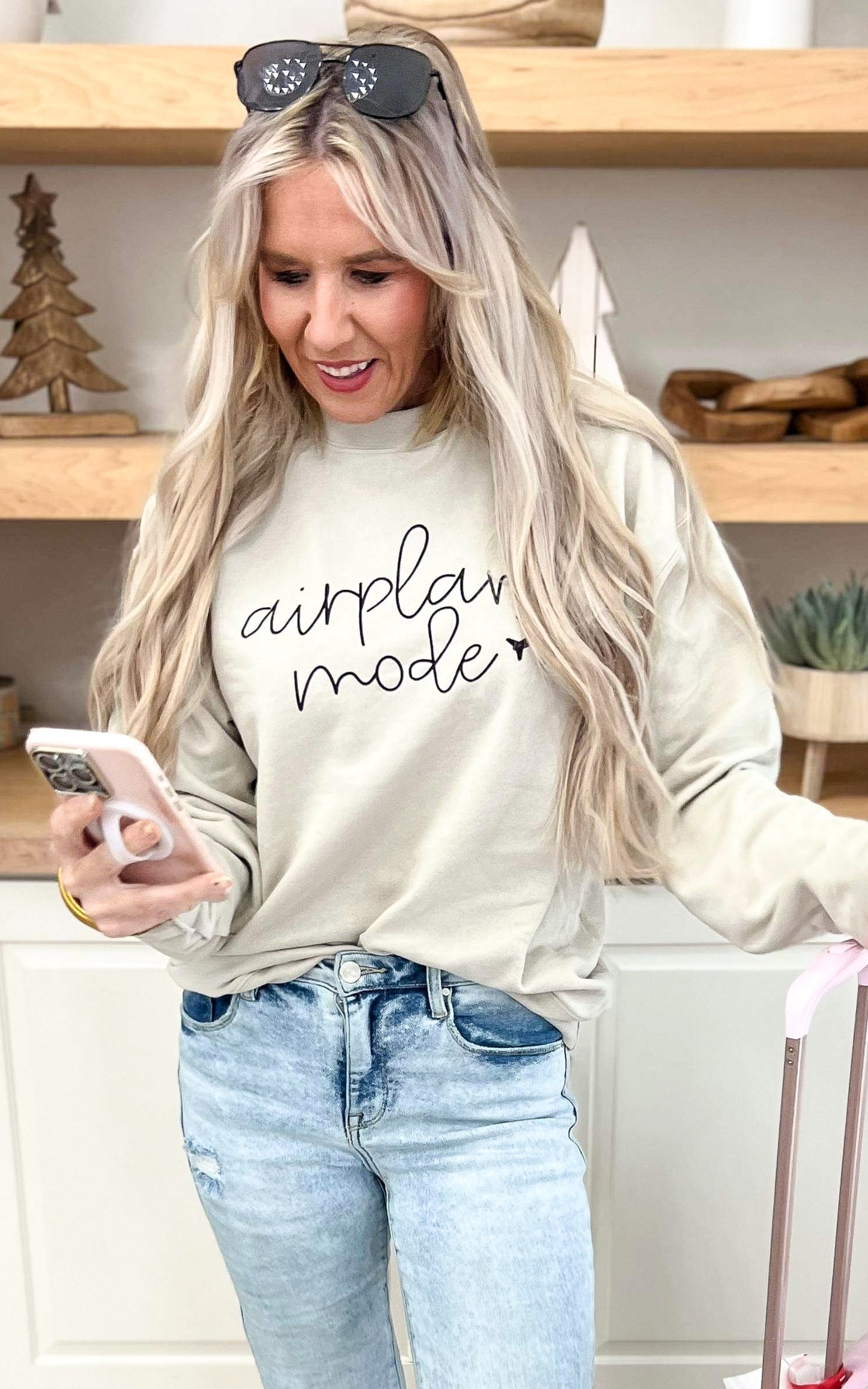 Airplane Mode Crewneck Sweatshirt