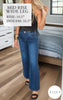 Mid Rise Dark Wash Wide Leg Denim Jeans - Risen - Final Sale