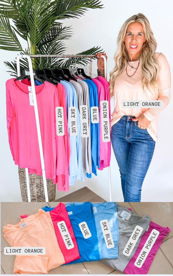 The Long Sleeve Piko Top by Salty Wave*** START SHIP DATE: APRIL 15TH