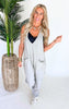 Casual Loose Fit Solid Knit Baggy Jumpsuit - Final Sale