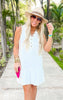 off white Eastern Shores Solid Button Down Dress