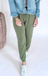 Just Relax High Waisted Solid Knit Jogger