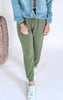 Just Relax High Waisted Solid Knit Jogger