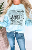 All the Lake Vibes Graphic Crewneck Sweatshirt - FINAL SALE