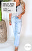 The Tiffani High Waisted 90's Back Rip Straight Denim (REG/CURVY) | Judy Blue