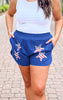 American Sequin Star French Terry Shorts - Final Sale