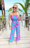 Sweet Magnolia Tie-Front Strapless Jumpsuit