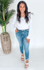 The Kerry High Rise Ankle Skinny Denim Jean | Mica