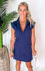 Sara’s Pick Cotton Terry Half Zip Dress - Final Sale