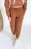 Cocoa Dust Fleece Billow Jogger Pants | Mono B