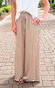 Beach Vacation Shirring Detail Wide Pants - Final Sale