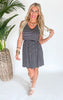 Black Stripe Striped Knit Dress - Final Sale