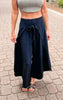 High Waisted Solid Woven Pant - Final Sale