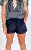 Highwaist Athleisure Shorts with Cuffed Leg | Mono B - Final Sale**