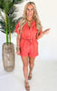 Just One of Those Days Belted Romper - Final Sale