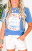 Stay Close to People who Feel Sunshine Garment Dyed Graphic T-shirt*